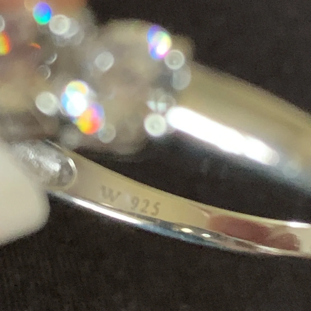 CHARLES WINSTON FOR BELLA LUCE 4.59CTW RHODIUM OVER STERLING SILVER RING - Picture 7 of 14